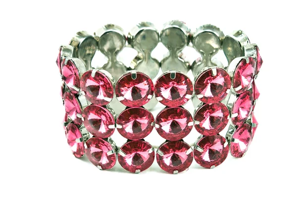 Bracelet en diamant isolé sur blanc — Photo