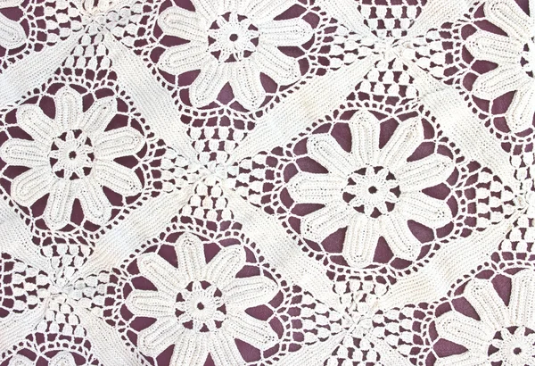 Handmade lace as background — Stock Photo, Image