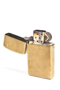 Altın vintage hafif beyaz izole
