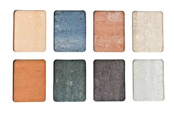 Granite texture samples collection catalog — Stock Photo, Image