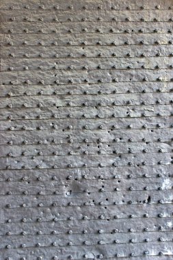 Ortaçağ demir kapı doku arka plan olarak