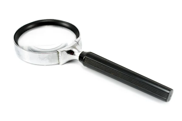 Magnifying glass isolated on white — Stock Photo, Image