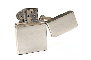 Gümüş vintage hafif beyaz izole