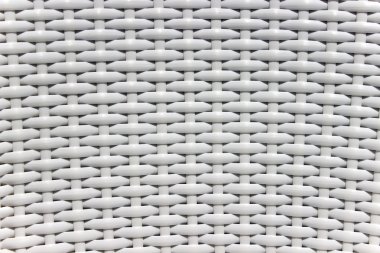 Beyaz hasır doku arka plan olarak dokunmuş.