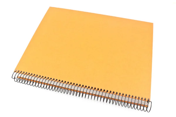 Caderno espiral isolado em branco — Fotografia de Stock