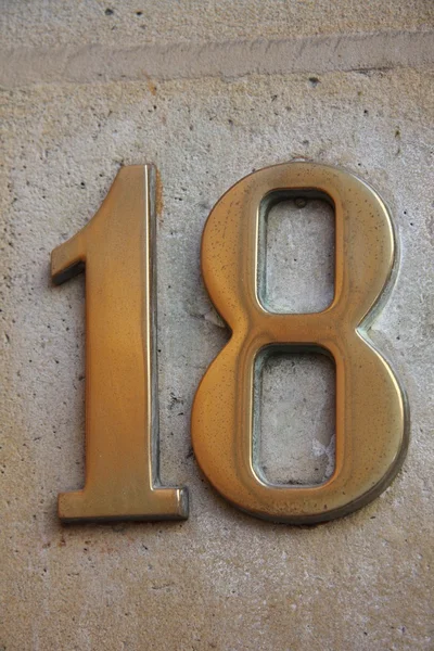 18 numara — Stok fotoğraf