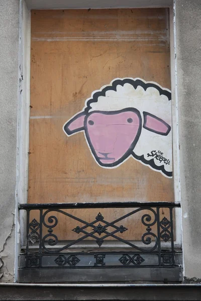 Sheep Graffiti — Stock Photo, Image