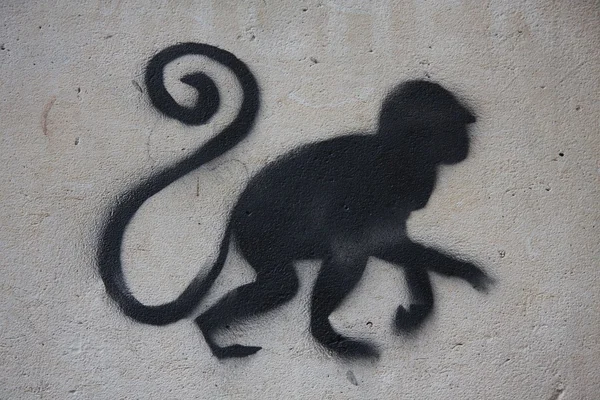 Graffiti de Mokey — Fotografia de Stock