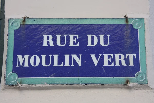 Rue du Moulin Vert - Stock-foto