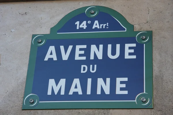 Avenue du Maine — Zdjęcie stockowe