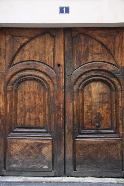 Porta antiga em Paris — Fotografia de Stock