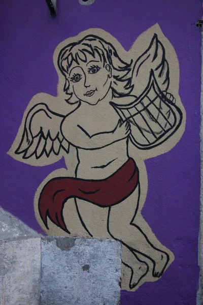 Angel Graffiti — Stockfoto