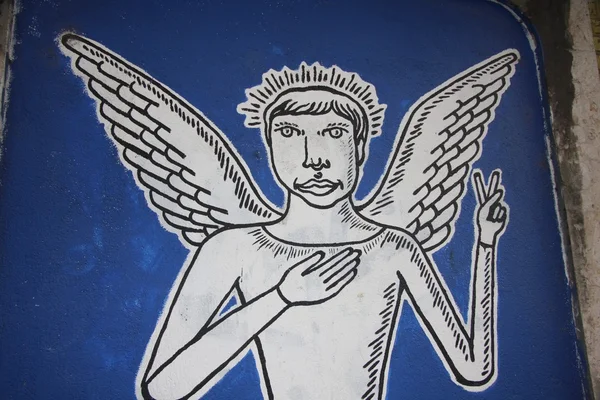 Angel Graffiti — Stockfoto