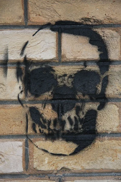 Skull Graffiti — Stock Photo, Image