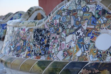 Barcelona'da Guell Bahçe