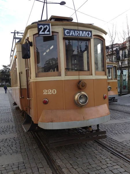 Tramvaje v Porto — Stock fotografie