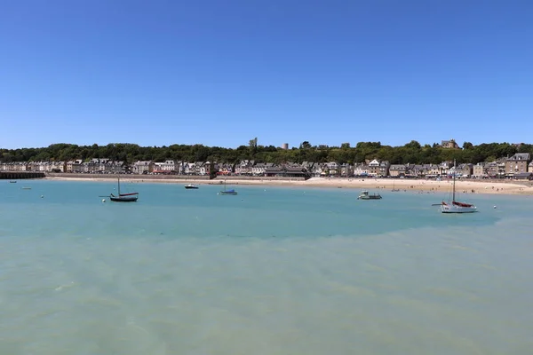 Blick Auf Den Strand Von Cancale Frankreich — Stockfoto