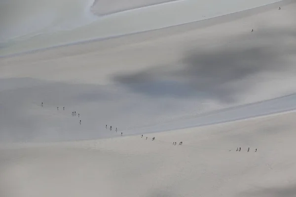 Вид Воздуха Залив Мон Сен Мишель Франция — стоковое фото