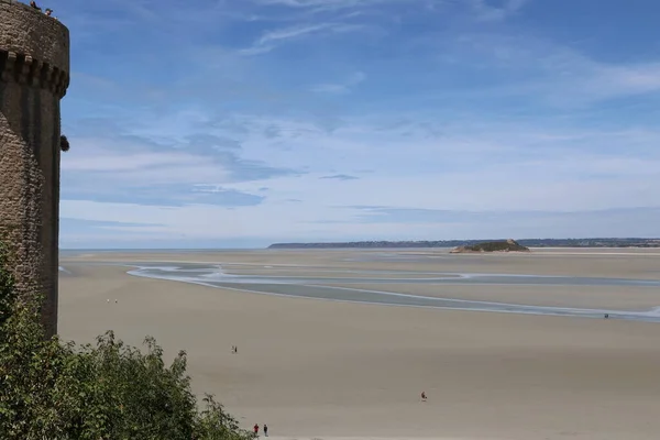 Bahía Del Mont Saint Michel —  Fotos de Stock