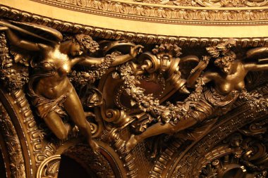 Palais Garnier 'in detayları, Paris Ulusal Operası.