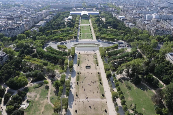 Aerial View Champ Mars Avenue Paris — Stock Photo, Image