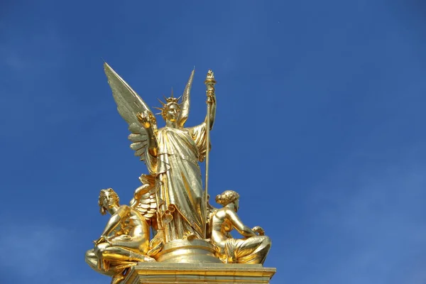 Statua Oro Del Palais Garnier Opera Nazionale Parigi — Foto Stock