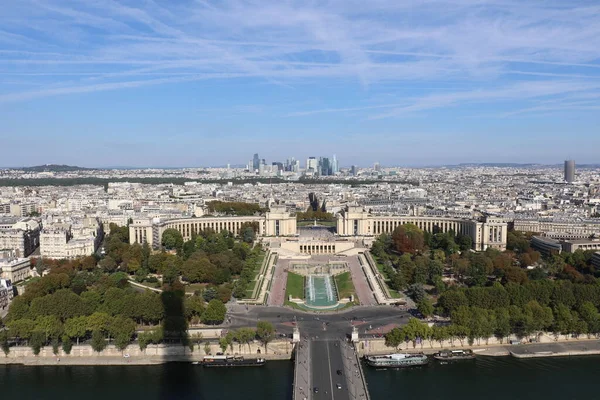 Повітряний Вид Площу Трокадеро Парижі — стокове фото