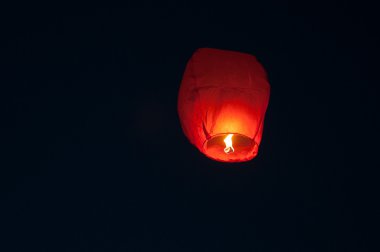 Flying lantern clipart