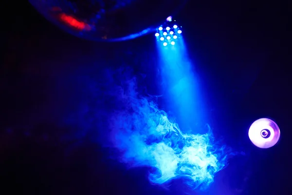 Клубное освещение и дым Стоковая Картинка