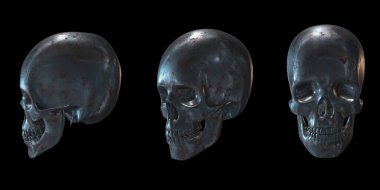 Kafatası 3D oluşturma metali