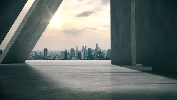Ürünler için akşam saatlerinde şehirle birlikte beton koridorda 3D görüntüleme yapılacaktır..
