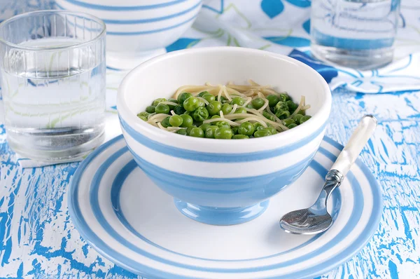 Soup with green pease — Stock Photo, Image