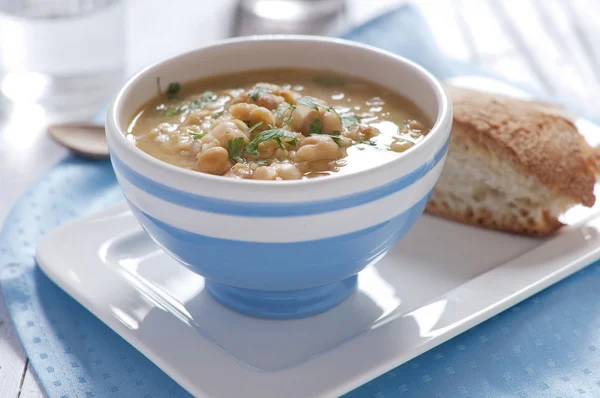 Чикгоровый суп — стоковое фото