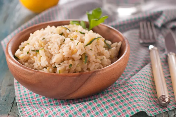 Risotto with zucchini — Stock Photo, Image