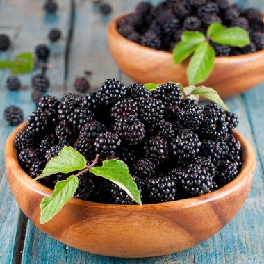 tatlı taze böğürtlen