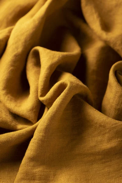 Mango renginde keten kumaş dokusu, seçici odak resmi