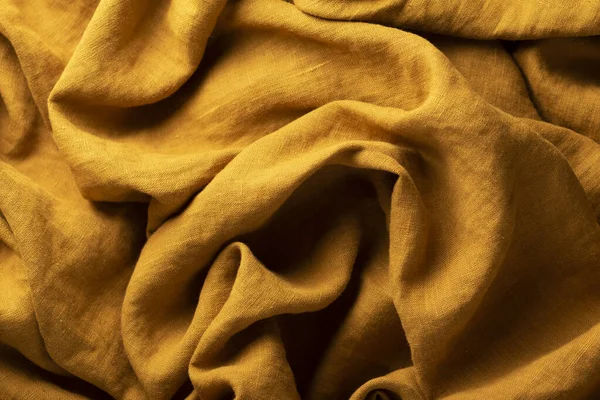 Mango renginde keten kumaş dokusu, seçici odak resmi