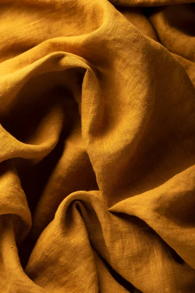 Mango renginde keten kumaş dokusu, seçici odak resmi