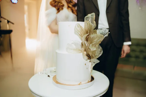 Bolo Casamento Bolo Para Casamento — Fotografia de Stock