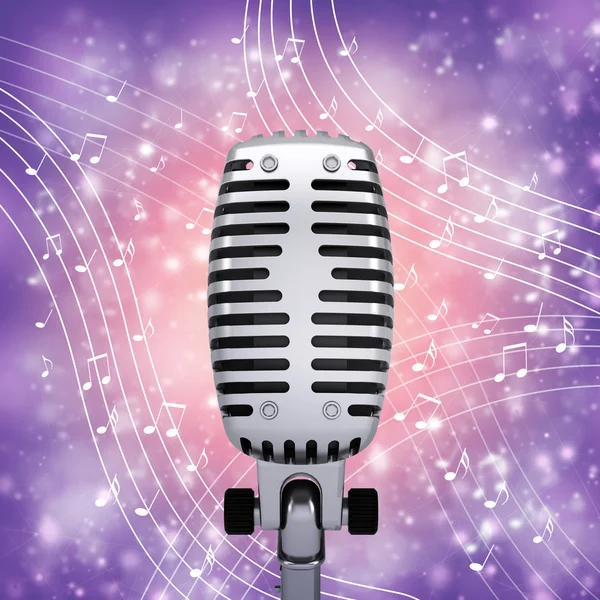 Microphone Space background — Stock Vector © file404 32460281