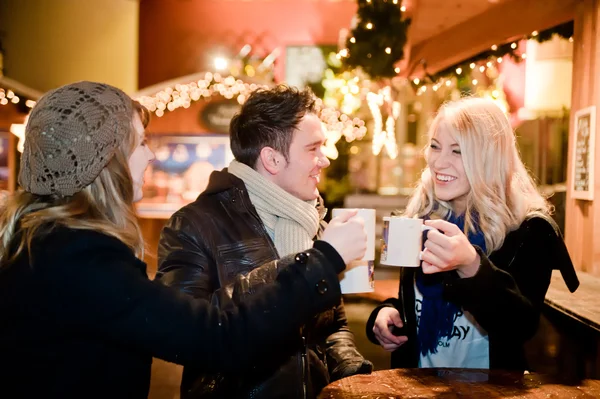 På julmarknaden — Stockfoto