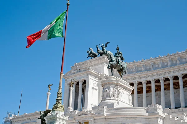 Pomnik vittorio emanuele ii. Rome, Włochy — Zdjęcie stockowe