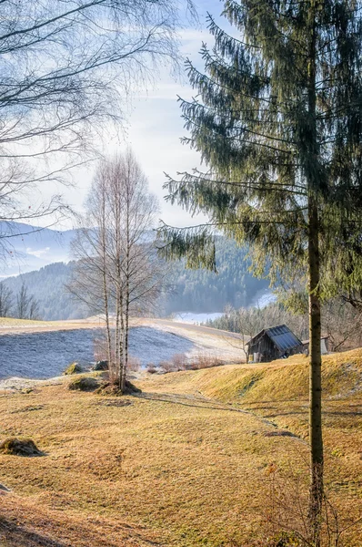 Осенний пейзаж Верхней Австрии — стоковое фото