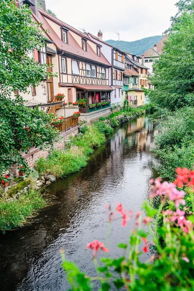 Alsace-ban hagyományos házak — Stock Fotó