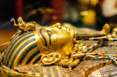 Mask of pharaoh Tutankhamun clipart