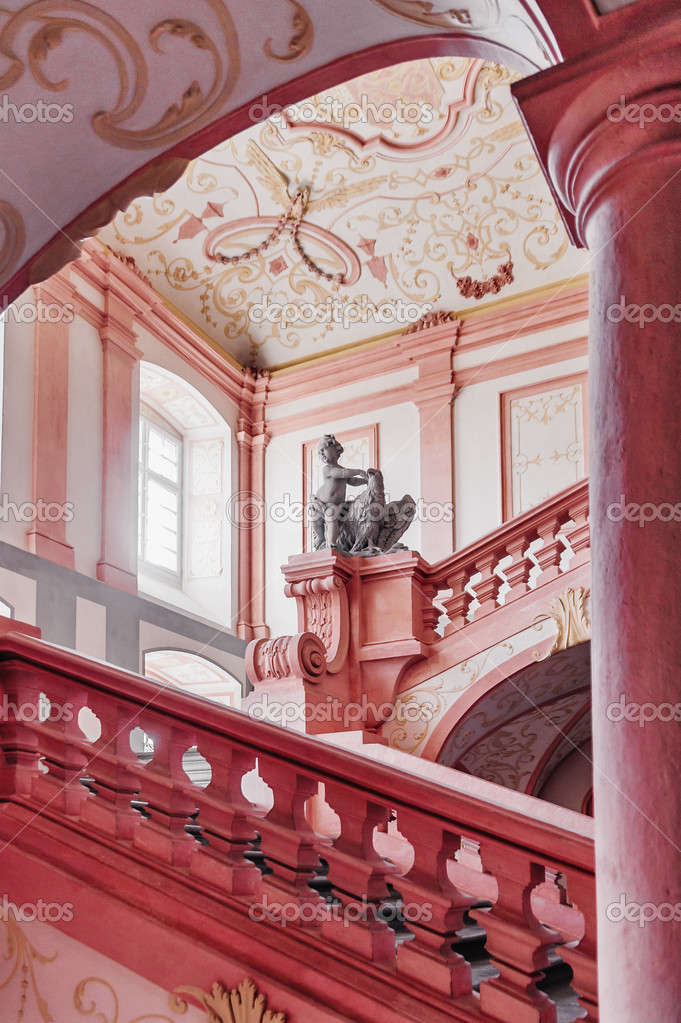 roze geschilderd interieur van een abdij — Stok Foto © tepic #44214457 roze geschilderd interieur van een abdij — Stok Foto © tepic #44214457