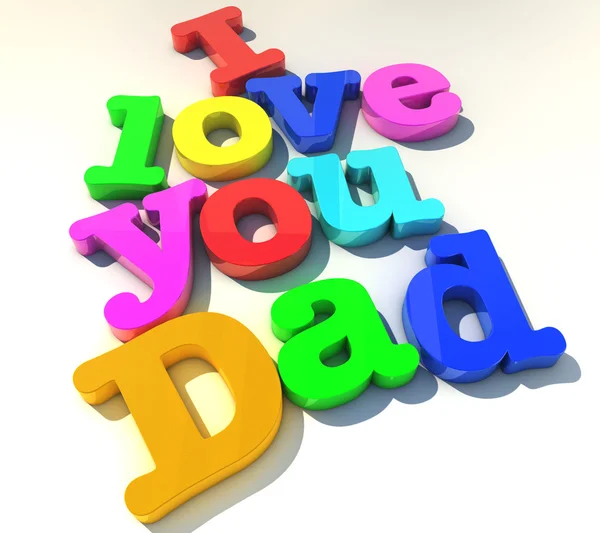 I love you dad — Stock Photo, Image