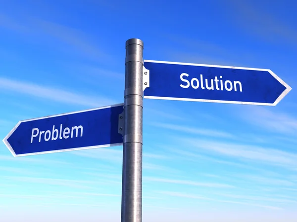 Problem och lösning — Stockfoto
