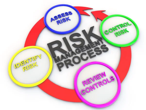 Risk managemtnt process — Stockfoto