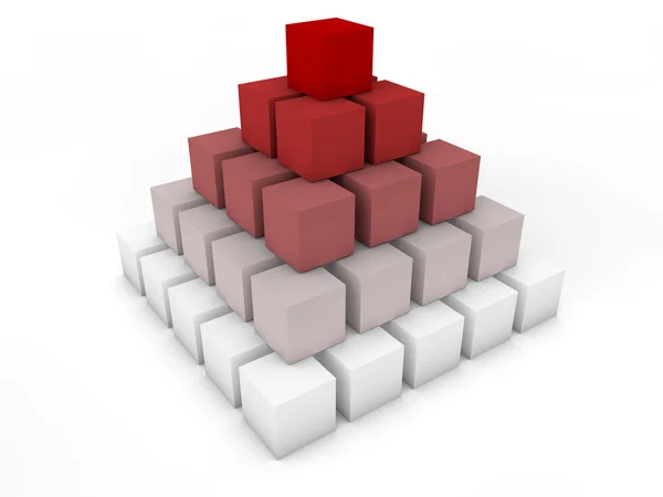 Pirámide del Cubo Imágenes de stock libres de derechos